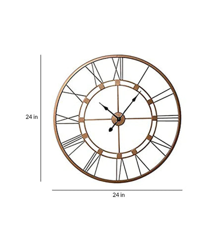 Vintage Metal Analog Round Clock