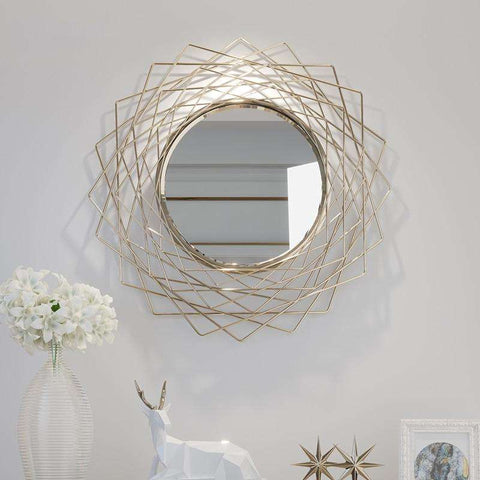 Geometric Wall Accent Mirror