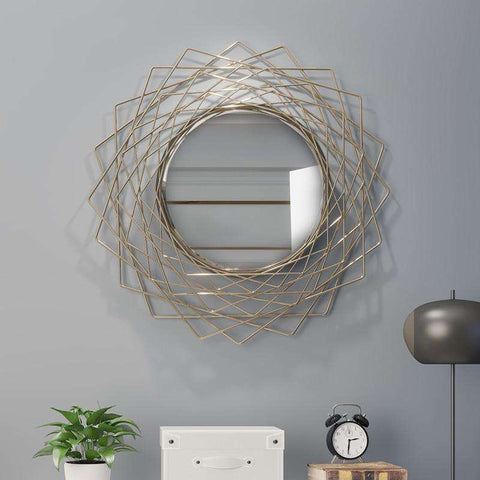 Geometric Wall Accent Mirror