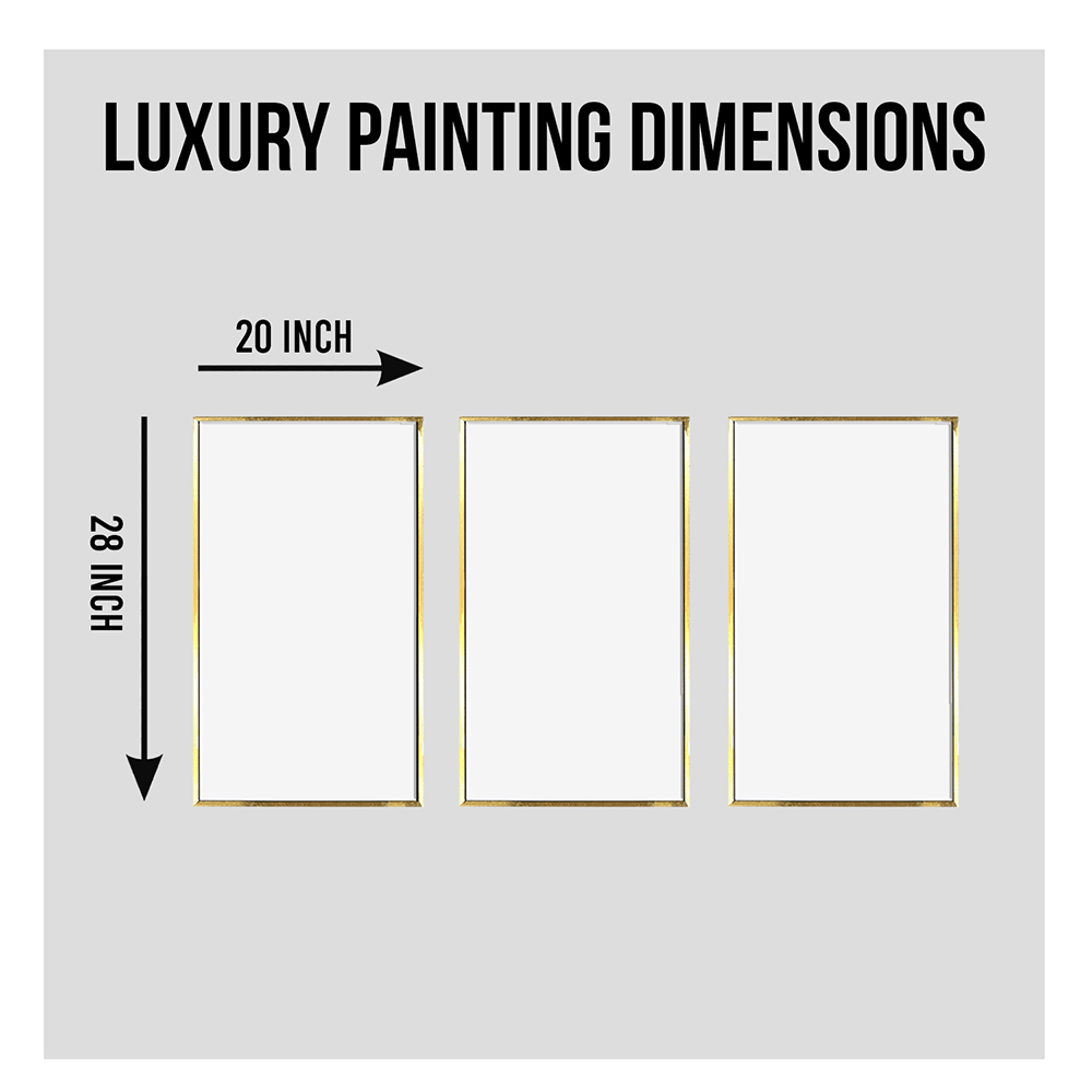 Products Luxury High End flower Painting(3_Panels)