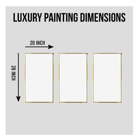 Products Luxury High End flower Painting(3_Panels)