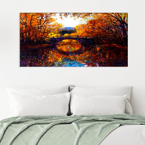 Autumn Forest Tree Canvas Print Wall Painting