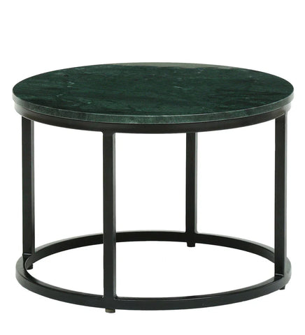 Metal Nesting Coffee Table Set In Green Colour