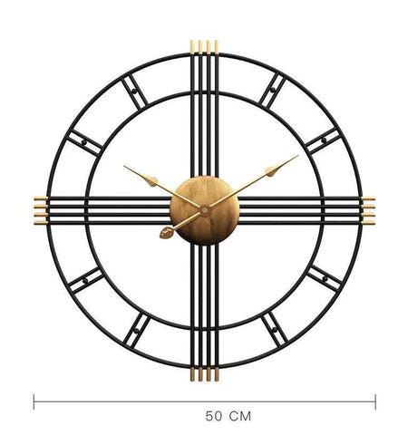 Classic Black Metal Wall Clock