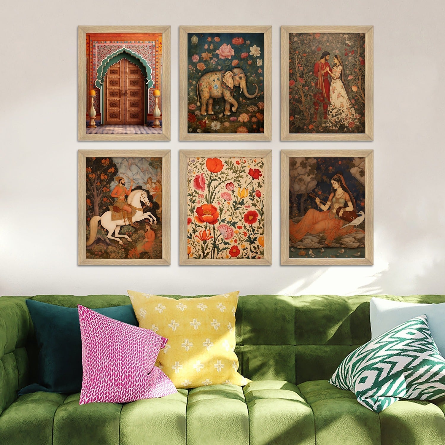 Traditional Art Paintings: Enhance Your Home Décor with Framed Pichwai and Madhubani Masterpieces - Perfect for Living Rooms, Bedrooms, and Office Spaces(ARTFM002)