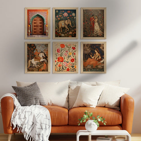 Traditional Art Paintings: Enhance Your Home Décor with Framed Pichwai and Madhubani Masterpieces - Perfect for Living Rooms, Bedrooms, and Office Spaces(ARTFM002)