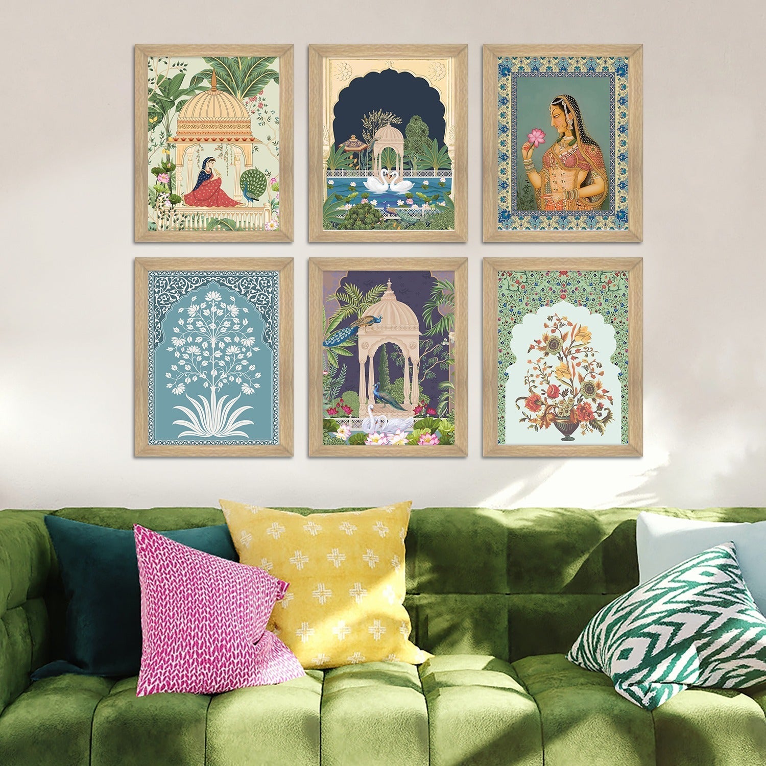 Traditional Art Paintings: Enhance Your Home Décor with Framed Pichwai and Madhubani Masterpieces - Perfect for Living Rooms, Bedrooms, and Office Spaces(ARTFM004)